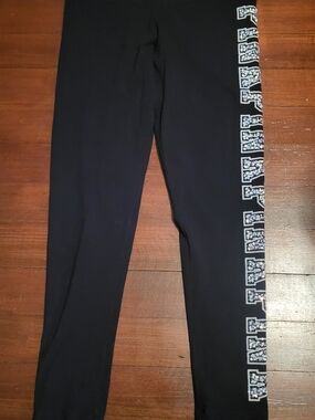 PINK Victoria's Secret Black Mermaid Bling Leggings